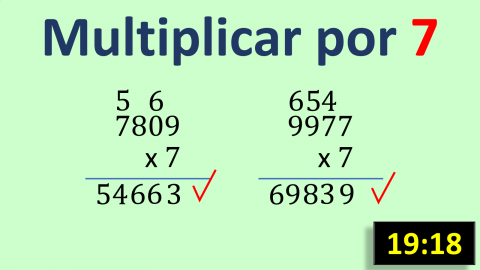 Multiplicar por 7