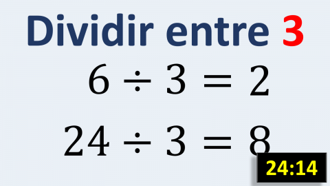 Tabla de dividir del 3