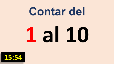 Los números del 1 al 10 