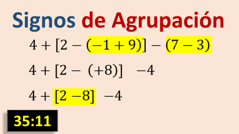 Signos de Agrupación - Corchetes y Paréntesis