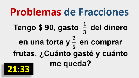 Problemas con dos fracciones