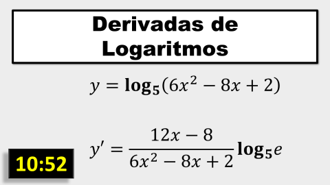 Derivada de funciones logarítmicas