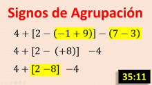 Signos de Agrupación - Corchetes y Paréntesis