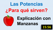 Potencias con manzanas