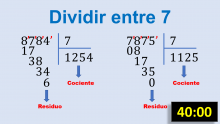 Dividir entre 7