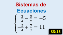 Sistemas de Ecuaciones Fraccionarias