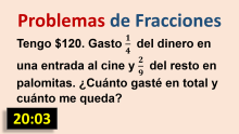 Problema con dos Fracciones y resto