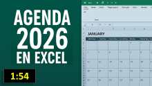 Agenda 2026 en Excel